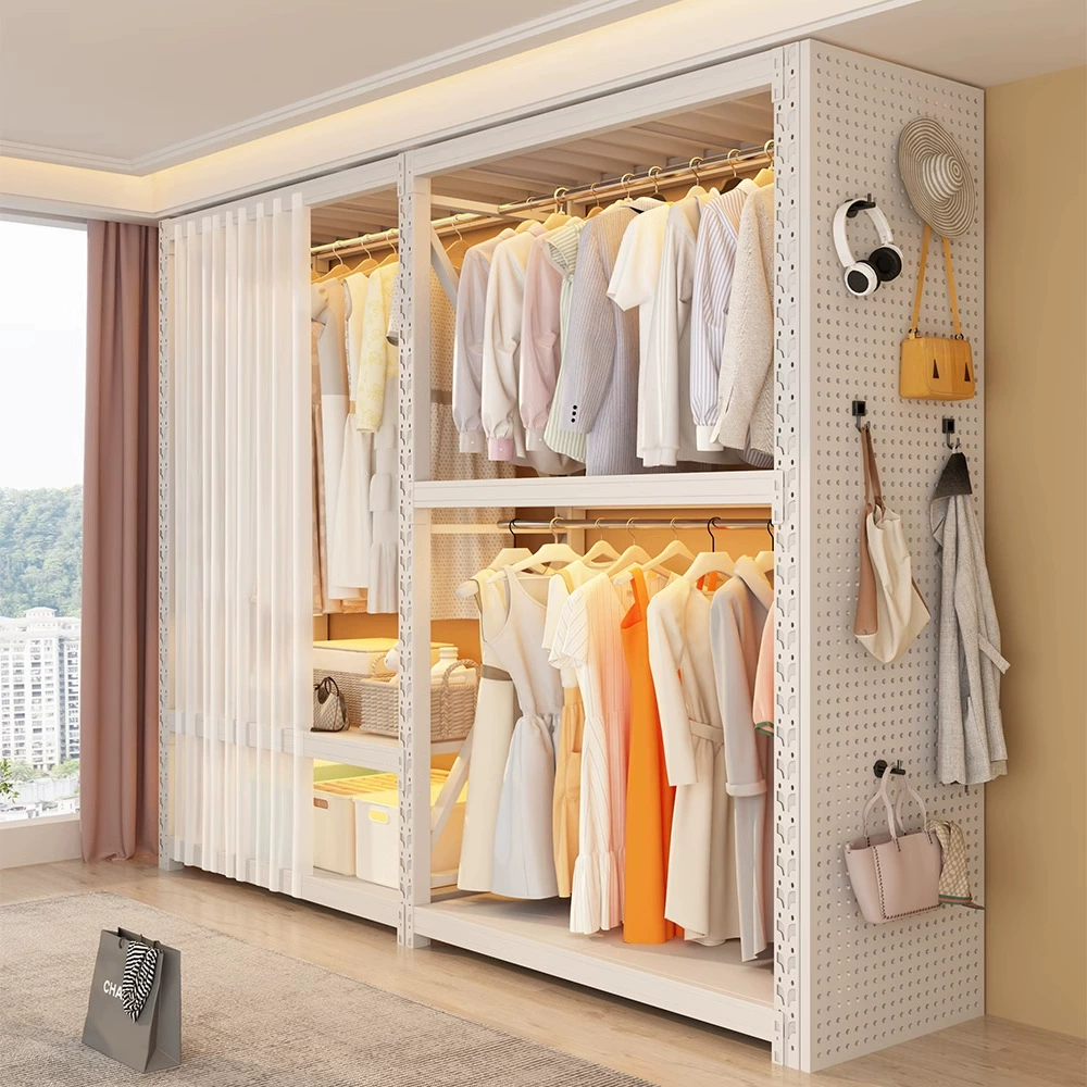 Renter-friendly Wardrobe Closet Shelving Unit Garment Rack Freestanding — shoe storage wholesale pick on ShoeVault