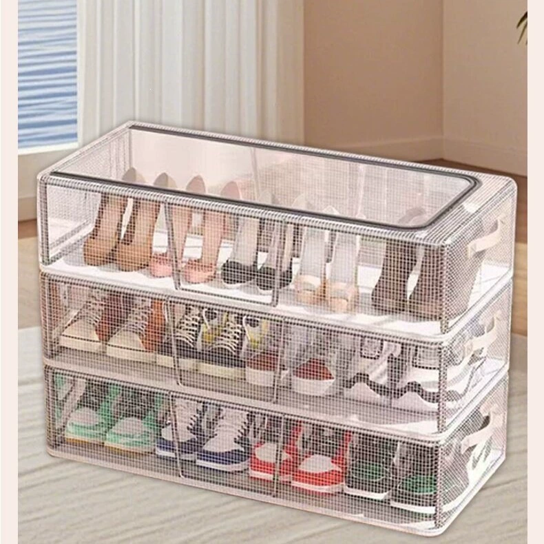 Shoe Box Under-bed Storage Box Storage Bin Foldable — shoe storage wholesale pick on ShoeVault
