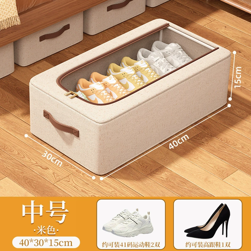 Shoe Box Under-bed Storage Box Foldable Clear — shoe storage wholesale pick on ShoeVault