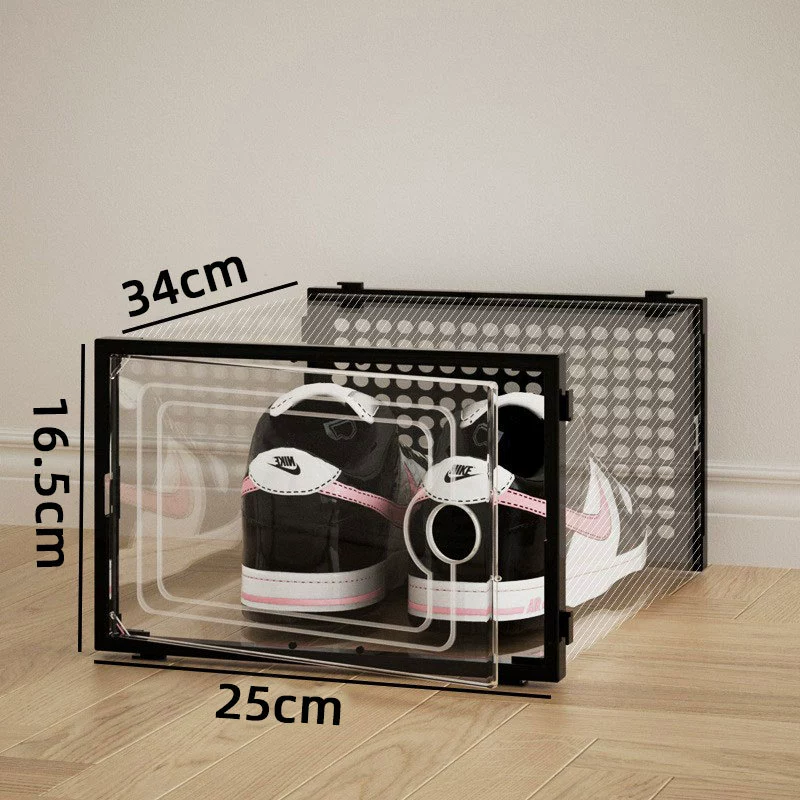 Shoe Box Foldable Plastic Clear 34.5*17*23 — shoe storage wholesale pick on ShoeVault
