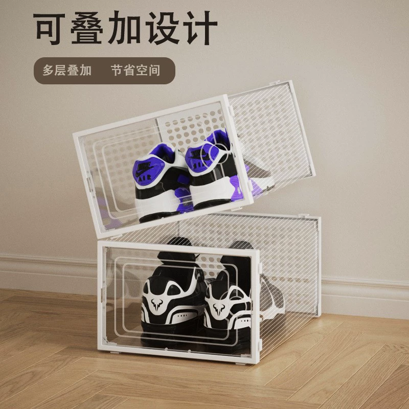 Shoe Box Foldable Plastic Clear 34.5*17*23 — shoe storage wholesale pick on ShoeVault
