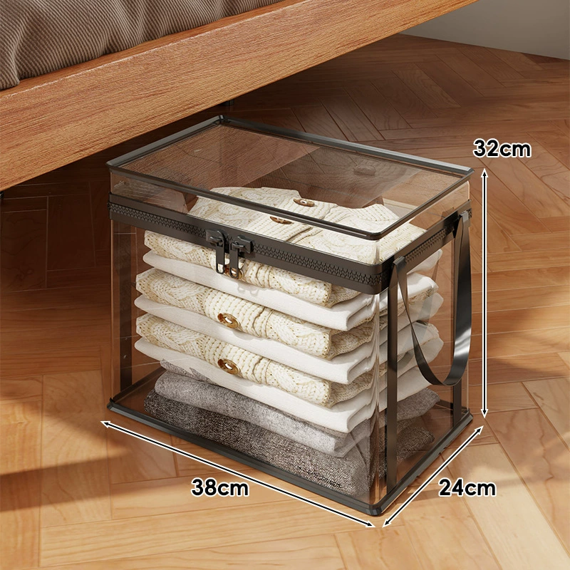 Under-bed Storage Bin Simple Clear Large — shoe storage wholesale pick on ShoeVault