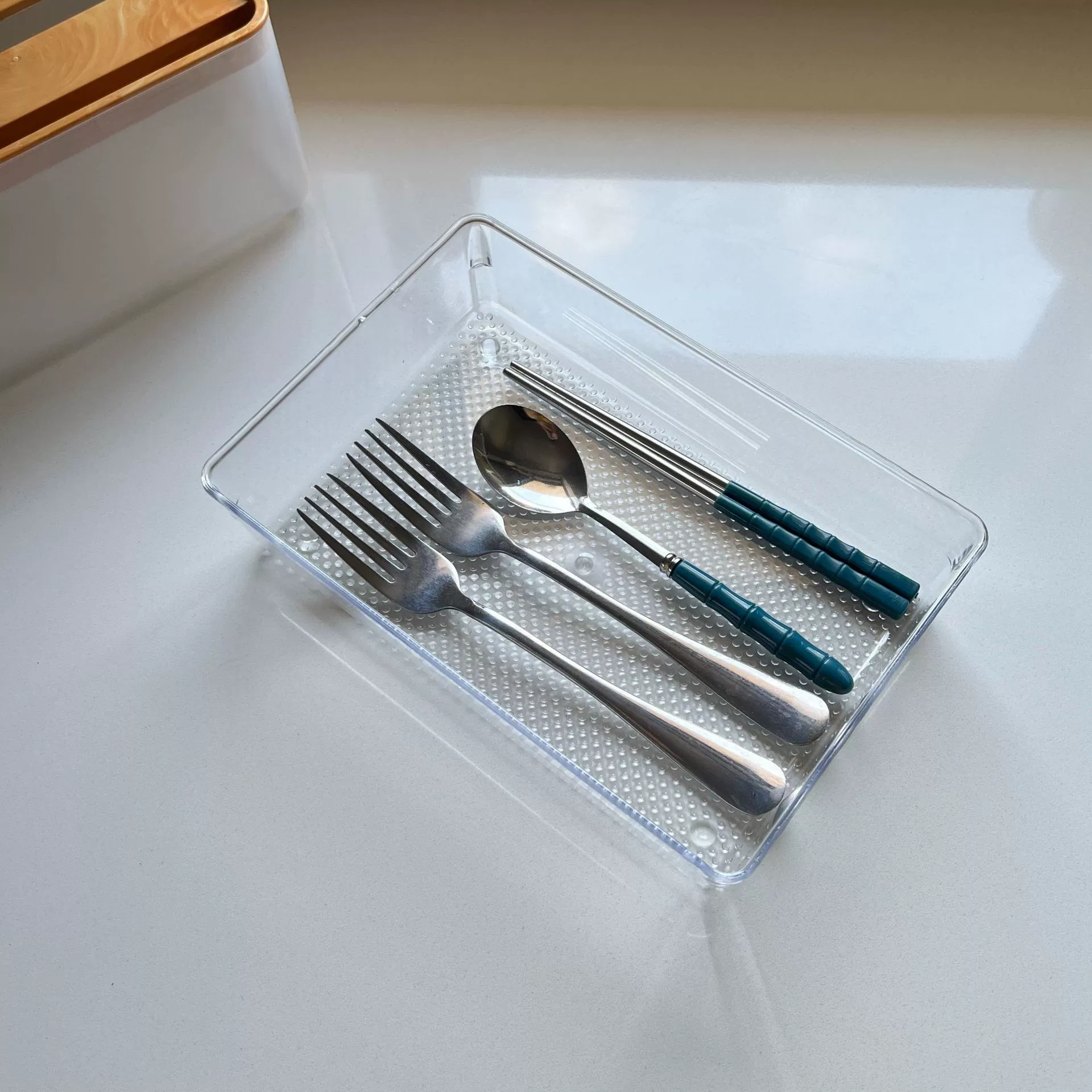 Storage Box Desktop Drawer Clear Minimalist — shoe storage wholesale pick on ShoeVault